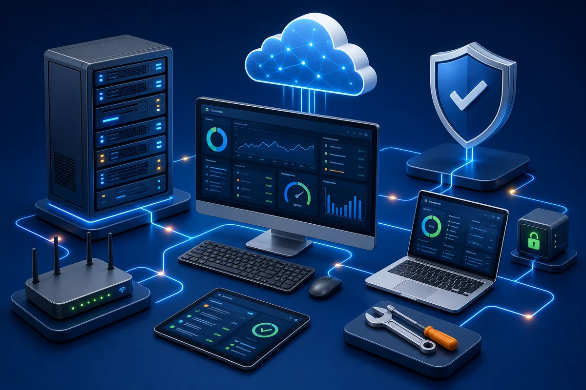 Managed IT Support Plan technology illustration